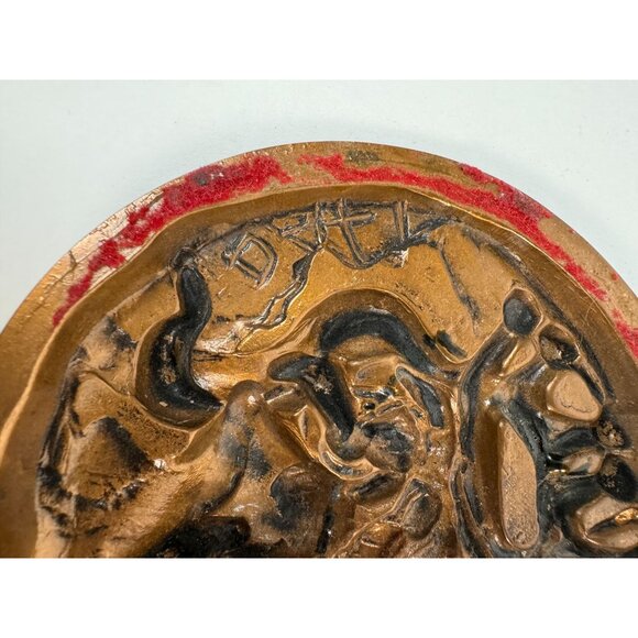 Salvador Dali Limited Edition Bronze King David Medallion With Crowned Head Desi - Picture 12 of 16